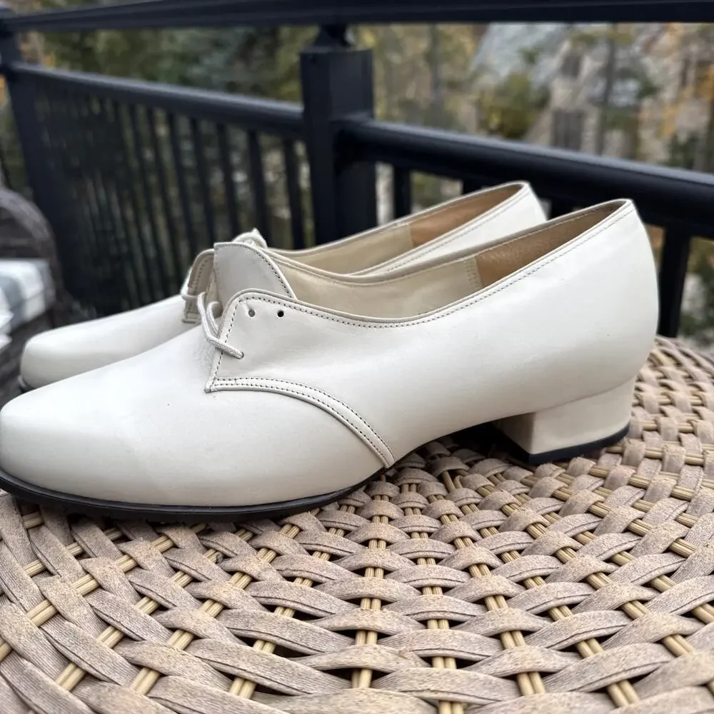 Drew White Leather Orthotic Comfort Walking Shoes Women 10 WW Extra Wide Nurse